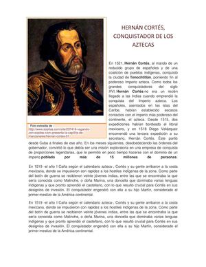 Hernán Cortés, el conquistador del Imperio azteca