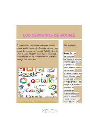 los servicios de google