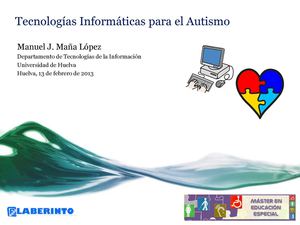Tecnologías informáticas para el autismo