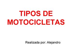 Tipos de motos