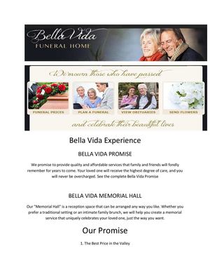 Cremation Service by Bella Vida Funeral Home in Boise