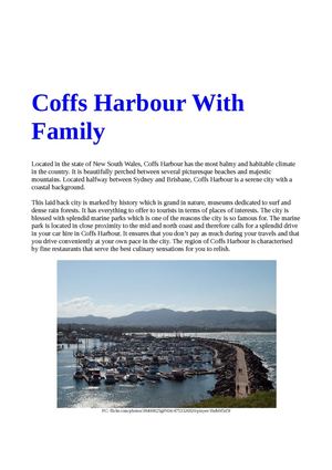 Coffs Harbour With Family
