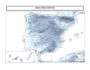 mapa físico de España