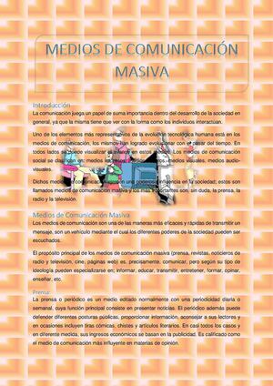 Medios de Comunicación Masiva