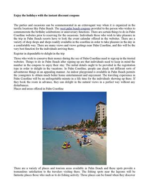 Palm Beach Coupon Book