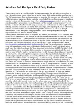 AdvoCare And The Spark Third Party Review