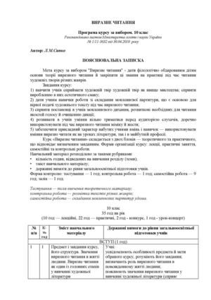 Сипко Виразне читання