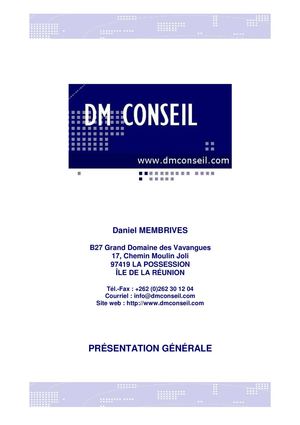 Présentation DM Conseil