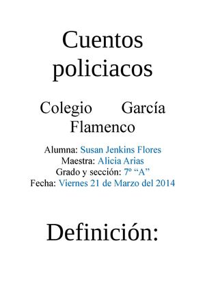 Cuentos policíacos 
