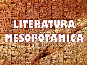 Literatura mesopotàmica