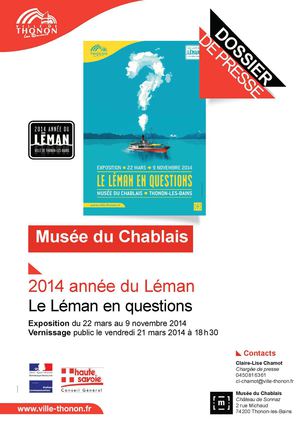 Exposition "Le Léman en Questions" - Dossier de Presse 