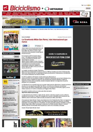 La Milán-San Remo amateur en Biciciclismo