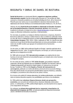 Daniel de Busturia: Biografía y obras l