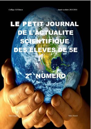 Le petit journal de l'actualité scientifique 2e numéro