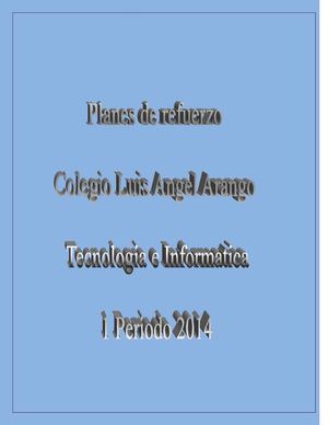 Planes de refuerzo 1 periodo