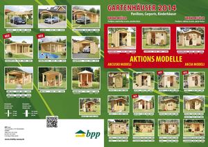 Gartenhäuser, Pavillons, Kinderhäuser, Carports