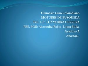 Motores de búsqueda "BING - GOOGLE"