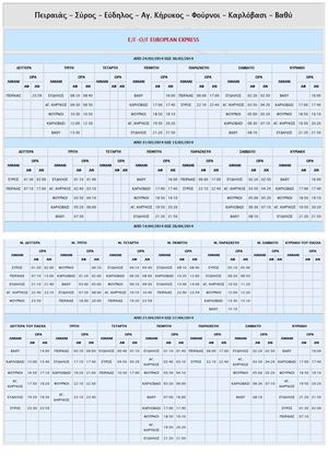 NEL LINES DROMOLOGIA 24/03 