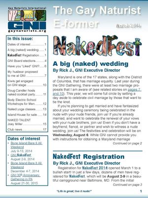 The Gay Naturist E-former: March 2014