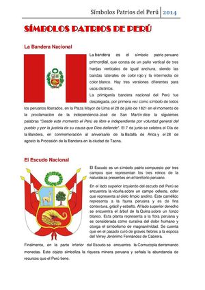 Símbolos Patrios del Perú