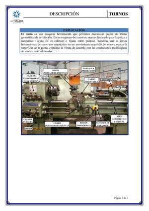 Descripción del torno verde