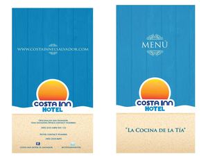 Menu Costa Inn Hotel El salvador