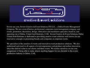 Invent Creative & Event Solutions