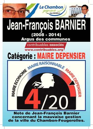 Jean Francois Barnier Maire Dépensier