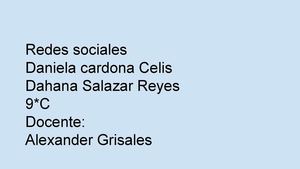 Redes Sociales