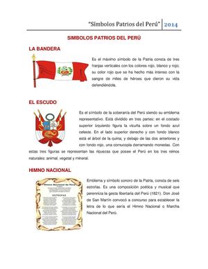 Símbolos Patrios del Perú