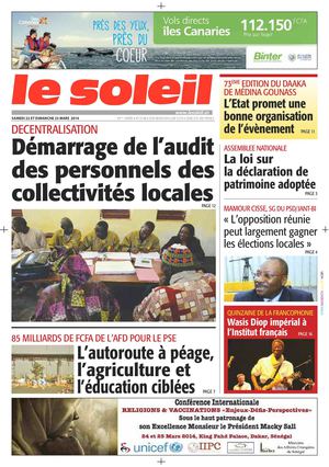 Edition du 22 - 23 Mars 2014