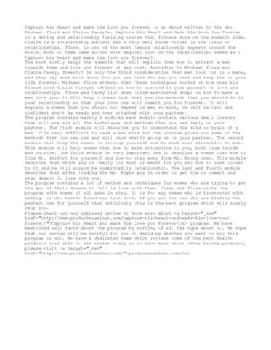 Capture his Heart and make him Love you Forever