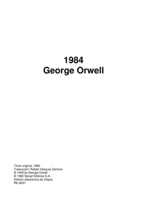 El gran hermano-Geroge Orwell
