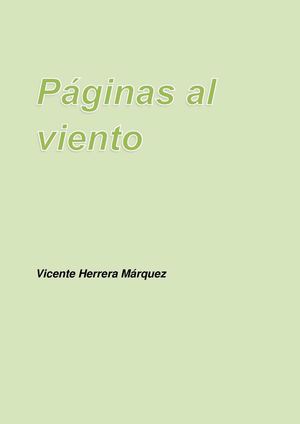 1) Vicente Herrera Márquez - Páginas al viento  -  Poemas