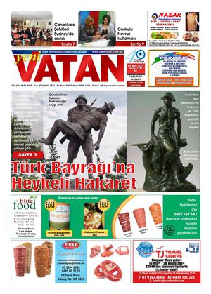 Yeni Vatan Turkish Newspaper Issue No: 1742