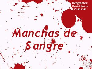 mancha de sangre