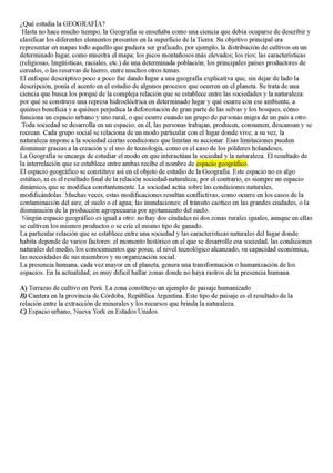 EL ESPACIO GEOGRÁFICO