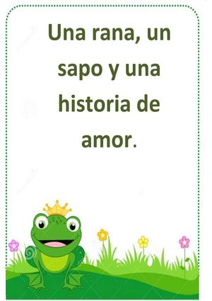 Una rana, un sapo y una historia de amor.