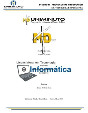 TRABAJO EN VIDRIO II