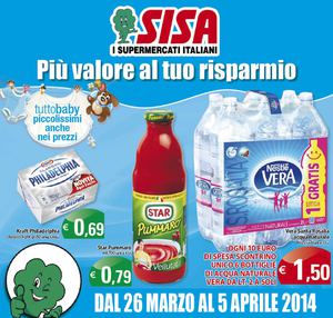Sisa dal 26 marzo al 5 aprile 2014