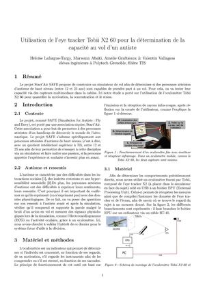 Utilisation de l’eye tracker Tobii X2 60 pour la détermination de la capacité au vol d’un autiste