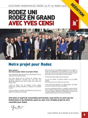Journal de campagne d'Yves Censi - Elections municipales à Rodez