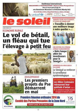 Edition du 24 Mars 2014