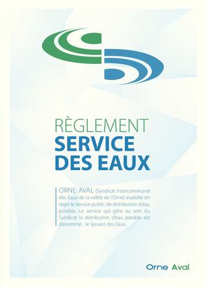 Règlement service des eaux
