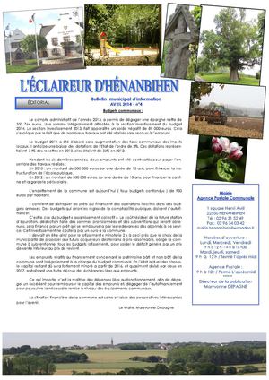 L'Eclaireur avril 2014
