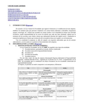 Constitución de Empresa