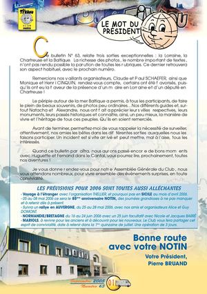 Club Tivaou - Bulletin N°63
