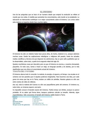 EL UNIVERSO