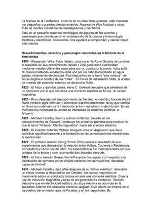 HISTORIA DE LA ELECTRONICA