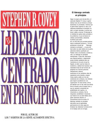Covey Stephen R - El Liderazgo Centrado En Principios